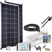 OFFGRIDTEC Solaranlage mPremium XL-300W/12V Wohnmobil Solaranlage Solarmodule schwarz (baumarkt) Solartechnik