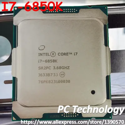 Original Intel Xeon I7-6850k I7 6850K 3.60GHZ 15M 14nm 6-CORES LGA2011-3 Processeur reprise er dans