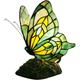 Lampe de table, Tiffany style papillon lampe de petit lit vitrail froid couvercle de lampe mini