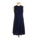 American Eagle Outfitters Casual Dress - A-Line Crew Neck Sleeveless: Blue Print Dresses - Women's Size X-Small