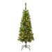 First Traditions Collection 4.5ft Pre-lit Artificial Linden Spruce Wrapped Tree 150 Warm White LED Lights- UL - 4.5 ft