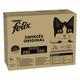 80x85g Mégapack Felix Classic lot mixte viande & poisson - Pâtée pour chat