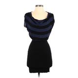 Express Casual Dress: Black Stripes Dresses - Women's Size X-Small