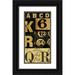 Robertson Walter 18x32 Black Ornate Wood Framed with Double Matting Museum Art Print Titled - Numbers Game 1