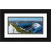 Zwick Martin 18x11 Black Ornate Wood Framed with Double Matting Museum Art Print Titled - View towards lake Walchensee and Karwendel mountain range-View from Mt-Herzogstand near lake Walche