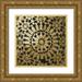 Sasha 15x15 Gold Ornate Wood Framed with Double Matting Museum Art Print Titled - Moroccan Gold III