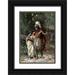 Ferris Jean Leon Gerome 23x32 Black Ornate Wood Framed with Double Matting Museum Art Print Titled - Hiawathas Wedding Journey - Longfellow