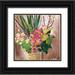 Seay Anne 26x26 Black Ornate Wood Framed with Double Matting Museum Art Print Titled - Floral Arrangement