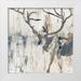 Coolick Ann Marie 26x26 White Modern Wood Framed Museum Art Print Titled - Neutral Rhizome Deer