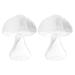 2Pcs Mushroom Shaped Glass Vase Decorative Vase Creative Floral Arrangement Vase