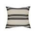 Ox Bay 20 x 20 Gray/ White Stripe Organic Cotton Pillow Cover