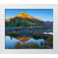 Fitzharris Tim 23x20 White Modern Wood Framed Museum Art Print Titled - Schuylkill Mountains Slate River near Crested Butte-Colorado