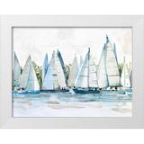 Scarvey Emma 18x15 White Modern Wood Framed Museum Art Print Titled - Pastel Marina II