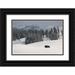 The Yellowstone Collection 14x11 Black Ornate Wood Framed with Double Matting Museum Art Print Titled - Bison Bull Blacktail Deer Plateau Yellowstone National Park