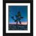 Fitzharris Tim 12x14 Black Ornate Wood Framed with Double Matting Museum Art Print Titled - Milky Way at Joshua Tree National Park