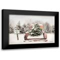 Deiter Lori 24x17 Black Modern Framed Museum Art Print Titled - Rustic Christmas Trees