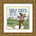 Reed Tara 12x12 Gold Ornate Wood Framed with Double Matting Museum Art Print Titled - Golf Days neutral II-Best Days