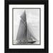 Levick Edwin 12x14 Black Ornate Wood Framed with Double Matting Museum Art Print Titled - The Vanitie During the Americas Cup 1910