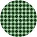 Ahgly Company Indoor Round Patterned Light Green Area Rugs 8 Round