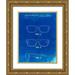 Borders Cole 15x18 Gold Ornate Wood Framed with Double Matting Museum Art Print Titled - PP640-Faded Blueprint Two Face Prizm Oakley Sunglasses Patent Poster