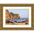 Wilson Emily 24x17 Gold Ornate Wood Framed with Double Matting Museum Art Print Titled - Washington State-Ilwaco-Cape Disappointment State Park Cape Disappointment Lighthouse