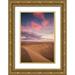 Bibikow Walter 23x32 Gold Ornate Wood Framed with Double Matting Museum Art Print Titled - Spain-Canary Islands-Gran Canaria Island-Maspalomas-Maspalomas Dunes National Park-dusk