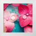 PhotoINC Studio 26x26 White Modern Wood Framed Museum Art Print Titled - Pink Flowers
