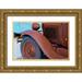 Susan Vizvary Photography 24x17 Gold Ornate Wood Framed with Double Matting Museum Art Print Titled - Vintage Model T Wheel