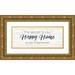 Reed Tara 14x8 Gold Ornate Wood Framed with Double Matting Museum Art Print Titled - Bathroom Humor panel III-Happy Home