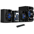 Pyle 3-Piece Wireless Bluetooth Stereo Shelf System - 800W CD & DVD Player for Home Audio