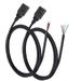 2Pcs USB A Female Plug to Bare Wire Open End Cable 3.3Ft(100cm) 5V 2.1A 2 & 4 cores Power and Data