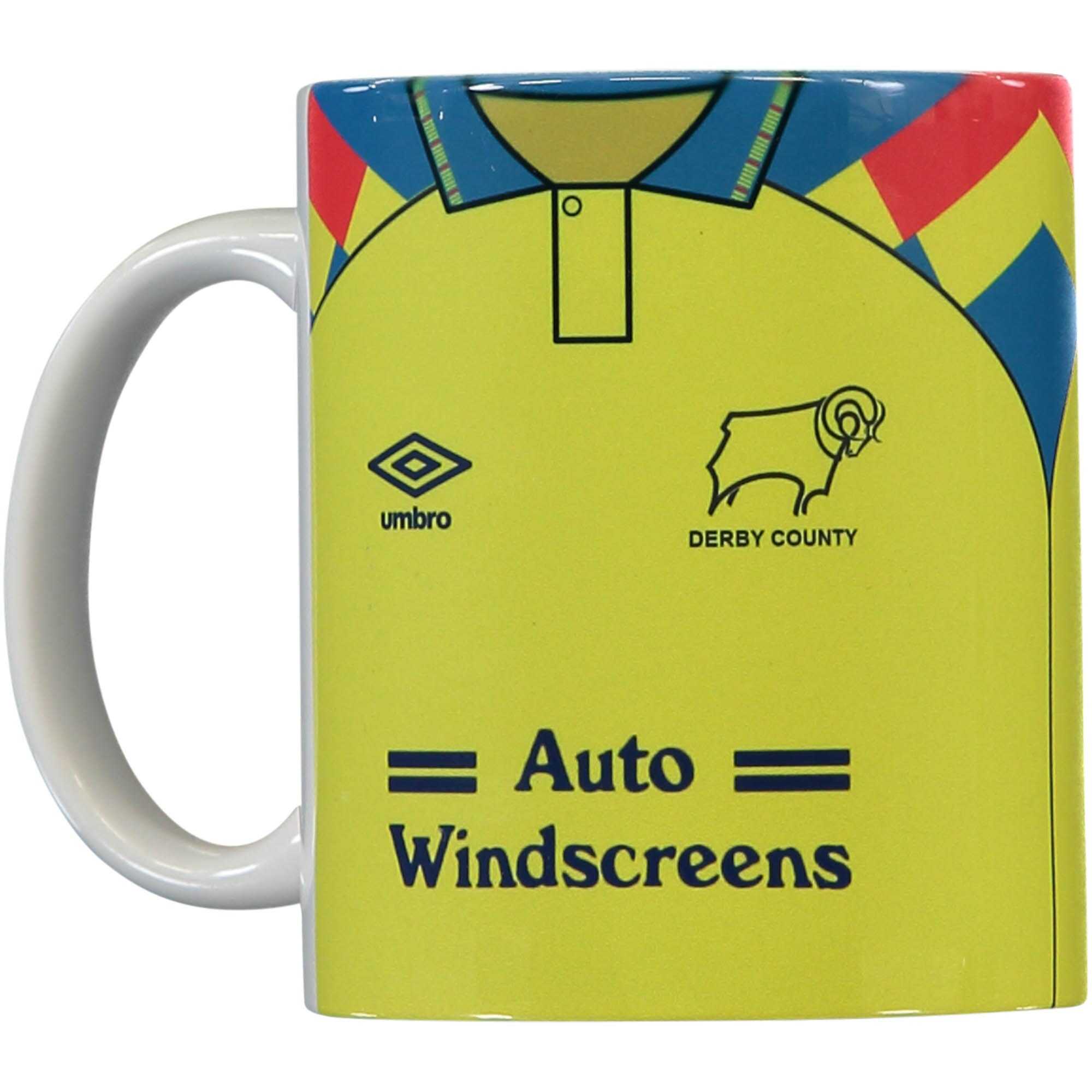 Derby County 1992-93 Auswärts-Retro-Trikot-Tasse – 11 oz Image