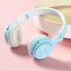 Big Holiday 50% Clear! Bluetooth Headset Headset Bluetooth 5.0 Foldable Gaming Wireless Headset Macaron Bass Call Headset Blue Gifts