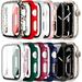 [10 Pack] Case Compatible with Apple Watch Series 3 Series 2 Series 1 42mm with Tempered Glass Screen Protector Overall Bumper Hard Ultra-Thin Protective Cover for iwatch 42mm Accessories