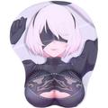3D Anime Beautiful Girl Beauty Wrist Support Mousepad - Cartoon Non-Slip Gaming Mouse Pads Silicone Anime Cute Girl Mouse Mat for Computer Laptop-Classical Beauty
