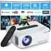 4K Support Projector with 5G WiFi and Bluetooth XGODY X1 12000L Native 1080P HD Built-in Android 9.0 System OS Projector Home theater Projector Dolby Sound Smart Portable Projector