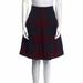 Gucci Skirts | Gucci Wool Skirt | Color: Black/Red | Size: It 40
