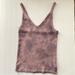 American Eagle Outfitters Tops | American Eagle Soft & Sexy Ribbed Tank Stretchy Cropped Purple Tye Dye Small | Color: Purple | Size: S