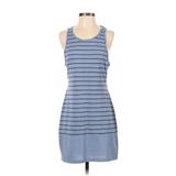 Victoria's Secret Casual Dress - Sheath Scoop Neck Sleeveless: Blue Color Block Dresses - Women's Size Small