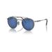 Ray-Ban Round II Titanium Sunglasses Silver Frame Grey Mirror Blue Lens 53 RB8237-3139O4-53