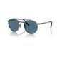 Ray-Ban Round II Titanium Sunglasses Gunmetal Frame Polar Blue Lens Polarized 50 RB8237-3142S2-50