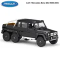 WELLY-Modèle réduit de voiture Mercedes-Benz G63 Jas 6X6 pour enfant véhicule tout-terrain