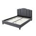 ACME Giada Eastern King Bed, Charcoal Fabric - Acme 28967EK