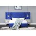 Damazy Queen Bed In Blue Velvet - Acme Furniture BD00973Q