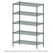 Metro 5A577K3 Super Adjustable Super Erecta Epoxy Coated Wire Shelf Kit - 72"W x 24"D x 74"H, Green