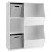 Costway Kids Toy Storage Cabinet Shelf Organizer-White