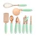 SEGUIRA 7 Pc Kitchen Gadget Set Copper Coated Utensils Stainless Steel/Copper in Green/Blue | Wayfair FPKFW8