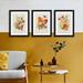 Red Barrel Studio® Antique Floral Bouquet - 3 Piece Picture Frame Print Set on Wood in Brown/Green/Orange | 29.92 H x 23.93 W in | Wayfair