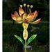 Regal Art & Gift Flower Spinner Solar Stake Metal in Yellow | 36.5 H x 7.75 W x 7.25 D in | Wayfair 12507
