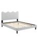 Current Performance Velvet Platform Bed by Modway Upholstered/Velvet in Gray | 26 H x 41.5 W x 80 D in | Wayfair MOD-6729-LGR